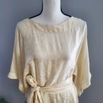 WARM 100% Silk Cream Floral Pattern Romper 2 Photo 2