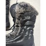 The North Face  NUPTSE Puffer Boots Black Goose Down Faux Fur Snow Women’s Sz 8 Photo 1