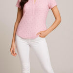 U.S. Polo Assn. Vintage Y2K Top Pink Striped Cotton Size Small Photo 0