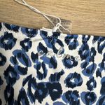 NWT Calme By Johnny Was Blue‎ Tiger String Bikini Swim Bottom Leopard Large Blue Photo 7