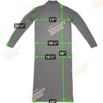 Ann Taylor Petite Gray Long Sleeve Mock Turtleneck Sweater Dress Size SP Photo 5