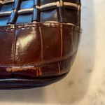 Brighton  Brown Leather Woven‎ Tote Bag Handbag Purse Designer Fashion Photo 5