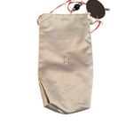 Onska Jumeoni Satin Bag Beaded String Strap Melon‎ Gray Green Korean Fashion NWT Photo 5