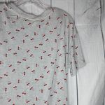 belle du jour  Gray Cherry Print Shirt Photo 7