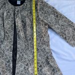 Alex Evenings  Black and Cream Lace Blazer Photo 4