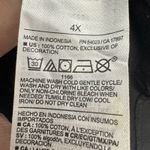 Old Navy Womens Top Size 4X Black Eyelet Flare Short Sleeve Boho Whimsigoth NWT Photo 5