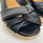 G.H. BASS & Co. Black Wedge Sandals Size 6.5 Photo 4