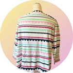 kim rogers  Multicolor Heart Pattern Blouse Photo 1