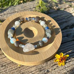 Handmade 🩵  Citrine Blue Lace + Botswana Agate Labradorite Aquamarine Bracelet Photo 0