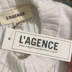L'Agence L’Agence Pasha Cut Out Ribbed Sweater in white size XS Photo 8