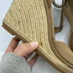 Dolce Vita Brown Leather Espadrille Wedge Sandals Womens 10 Heels Beachy Summer Photo 4