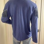 Sas’sa Vintage Fringe Western Shirt Size M Long Sleeve Rodeo Boho #333 Blue Size M Photo 6