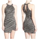 ASTR  Grey Space Dye Asymmetrical Bodycon Mini Dress Photo 1