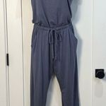 Tommy John Loungewear Jumpsuit Short Sleeve Jogger Folkstone Gray Blue Small Photo 1