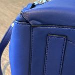 Milly ‎ satchel purse crossbody blue large zipper pockets handle Photo 3