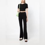 ALC Frank A.L.C. ALC Wren Bustier Cropped Tee Corset Seamed Crop Top Black Photo 13