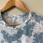 Marine layer  Tropical Floral Peach Pink and Green T-Shirt Photo 1