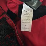 Frederick's of Hollywood Frederick’s of Hollywood Dominatrix Red Black High Neck Thong Bodysuit Sz L Photo 2