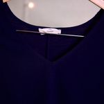 Entro Short Sleeve V-Neck Top Navy -  Boutique - Size XL Plus Size Photo 2