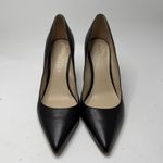 Marc Fisher Abilene Leather Pumps Size 8 M Black Pointed Toe Block Heel Classic Photo 1