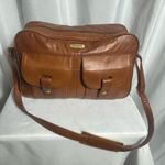 Samsonite Travel/Messenger Bag Brown W/ Gold Accents Unisex 1970’s Vintage Photo 1