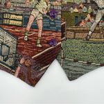 Vintage Tapestry Vest Women’s Sports Super Bowl Football Baseball Basketball Green Size L Photo 6