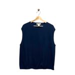 Eddie Bauer Vintage Crewneck Sweater Vest Navy Blue Size XXL Preppy Academia Photo 1