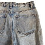 ZARA Women’s 8 High Rise Ripped Mom Jeans Blue Distressed Denim Relaxed Fit Photo 8