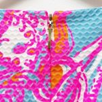 Lilly Pulitzer  Iggy Dress Pink Tropical Feeling Tanked Pique Knit Shift Size 2 Photo 5