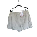 Joie NWT  Pleated High Rise Short In Color Rainy Day Cotton / Linen Blend Photo 3