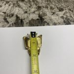 Monet Signed Costume Brooch Pin - Textured Gold Tone Butterfly Insect Photo 4