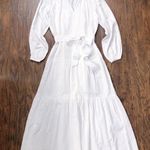 Evereve Roan + Ryan • Josephina Dress white maxi cotton tiered boho peasant Photo 2