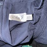 Eliza J  Ruffle Halter Neck Jumpsuit pocket straight leg In Navy size 14 Photo 4