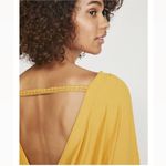 Free People Shimmy Shake Open Twist Back Top/ Sweater in Gold, Size S New w/Tag Photo 5