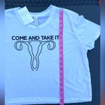 Bella Canvas “Come and Take It" Ovaries Crop Top from Limbo Boutique in Austin, TX  Large Photo 4