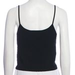 ALC Frank A.L.C Square Neckline Knit Black Tank Top Crop Shirt Photo 2