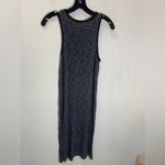 ATM Melange Henley Dress Sleeveless Midnight Steel Size S/P Gray Photo 9