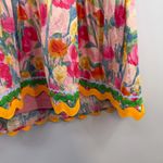 Entro dress rickrack detailing floral print colorful ric rac tulips lined L NWT Photo 3