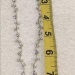 Crystal Floral Vine Necklace Bridal Wedding Silver Tone Photo 6