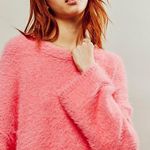 Free People NWT Harrison Bunny Crew Pink Small oversized Photo 8