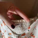 Abercrombie & Fitch Cinch Front Peaches Midi Dress Babydoll Smock Summer Size L Photo 5