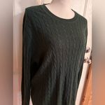 Abercrombie & Fitch Dark Green Cable Knit Sweater size Medium. Photo 1