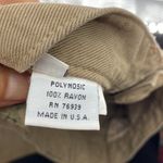 Indigo land relaxed high waisted wide leg soft pants made in USA sz 30 Tan Photo 9