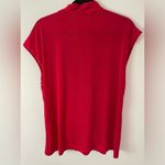Kim & Cami red check cross front blouse size 1x new with out tags Photo 6