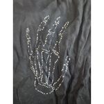 PINK - Victoria's Secret  Black Boxer Shorts Skeleton Hands Women's Large Photo 3