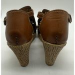 Artesanias Itzel Shoes Womens Size 7 Brown Wedge Heels Mexican Leather Sandals Photo 3