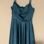 Windsor Satin Dress Homecoming  Blue Photo 0