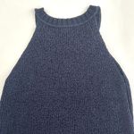 J.Crew Open Knit Sleeveless Sweater in Navy Blue Size S Photo 3