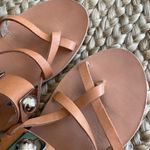 Ancient Greek Sandals x Peter Pilotto Alethea stud cross front leather sandals Brown Size 10 Photo 1