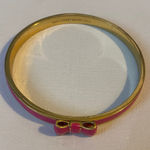 Kate Spade  • pink Take a Bow Bangle Stacking Layering Gold Bracelet Photo 0